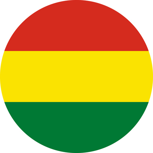 BOLIVIA COUNTRY FLAG | STICKER | DECAL | MULTIPLE STYLES TO CHOOSE FROM [Size: Circle - 75mm Diameter]