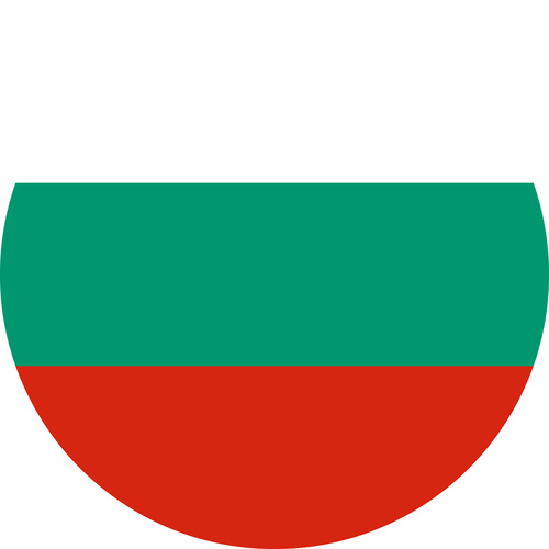 BULGARIA COUNTRY FLAG | STICKER | DECAL | MULTIPLE STYLES TO CHOOSE FROM [Size: Circle - 75mm Diameter]