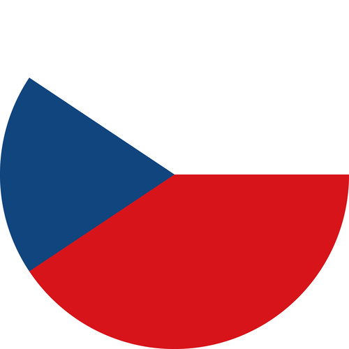 CZECH REPUBLIC COUNTRY FLAG | STICKER | DECAL | MULTIPLE STYLES TO CHOOSE FROM [Size: Circle - 75mm Diameter]