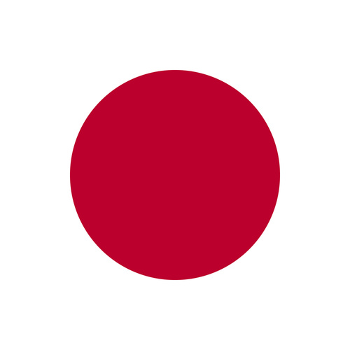 JAPAN COUNTRY FLAG | STICKER | DECAL | MULTIPLE STYLES TO CHOOSE FROM [Size: Circle - 75mm Diameter]