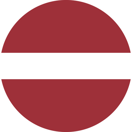 LATVIA COUNTRY FLAG | STICKER | DECAL | MULTIPLE STYLES TO CHOOSE FROM [Size: Circle - 75mm Diameter]