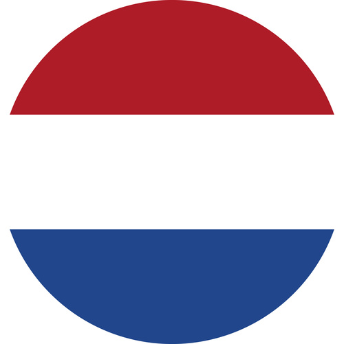 NETHERLANDS COUNTRY FLAG | STICKER | DECAL | MULTIPLE STYLES TO CHOOSE FROM [Size: Circle - 75mm Diameter]