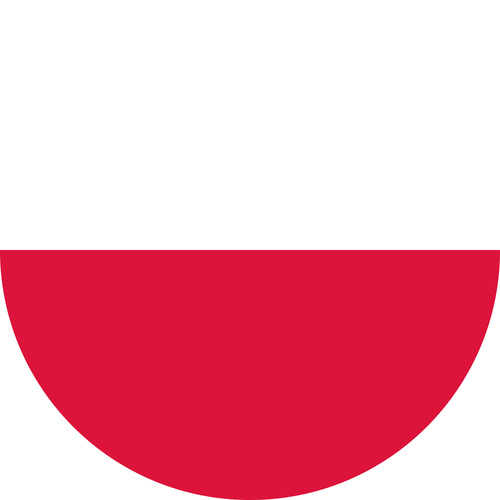 POLAND COUNTRY FLAG | STICKER | DECAL | MULTIPLE STYLES TO CHOOSE FROM [Size: Circle - 75mm Diameter]