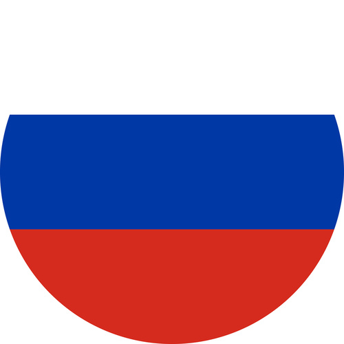 RUSSIA COUNTRY FLAG | STICKER | DECAL | MULTIPLE STYLES TO CHOOSE FROM [Size: Circle - 75mm Diameter]