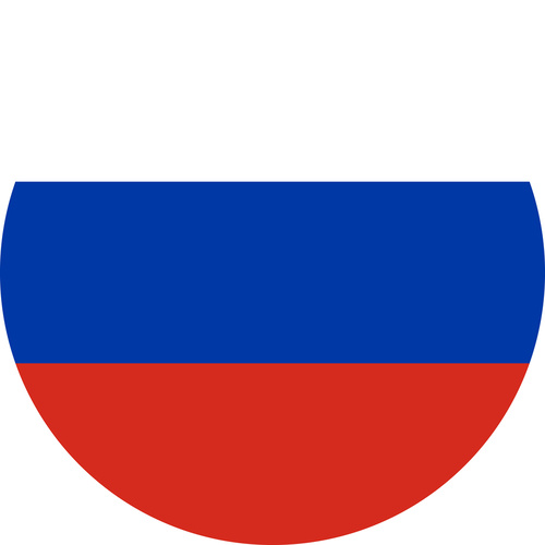 RUSSIA COUNTRY FLAG | STICKER | DECAL | MULTIPLE STYLES TO CHOOSE FROM [Size: Circle - 75mm Diameter]