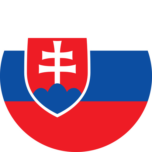 SLOVAKIA COUNTRY FLAG | STICKER | DECAL | MULTIPLE STYLES TO CHOOSE FROM [Size: Circle - 75mm Diameter]