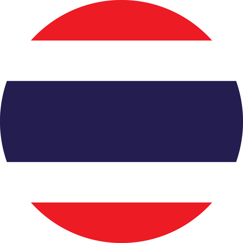 THAILAND COUNTRY FLAG | STICKER | DECAL | MULTIPLE STYLES TO CHOOSE FROM [Size: Circle - 75mm Diameter]