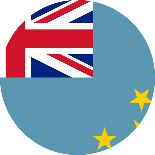 TUVALU COUNTRY FLAG | STICKER | DECAL | MULTIPLE STYLES TO CHOOSE FROM [Size: Circle - 75mm Diameter]