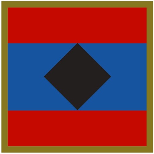 JOINT LOGISTICS UNIT - SOUTH QUEENSLAND UNIT COLOUR PATCH - DECAL / STICKER [Size: 50mm on longest side]