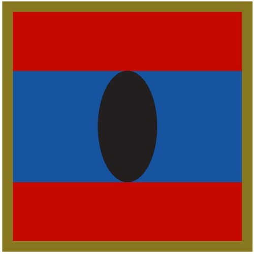 JOINT LOGISTICS UNIT - WEST UNIT COLOUR PATCH - DECAL / STICKER [Size: 50mm on longest side]