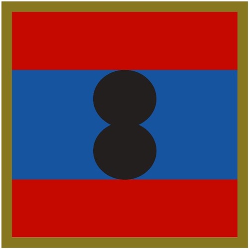 JOINT LOGISTICS UNIT - SOUTH UNIT COLOUR PATCH - DECAL / STICKER [Size: 50mm on longest side]