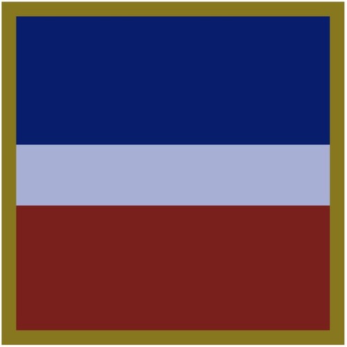 ROYAL AUSTRALIAN AIR FORCE (RAAF) UNIT COLOUR PATCH - DECAL / STICKER [Size: 50mm on longest side]