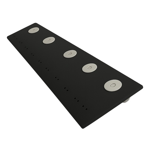 Miniature Medal Court Mounting Plate [ 10 Medals ] | 160mm x 40mm