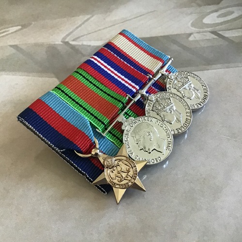 1939-45 Star, Defence, War and 1939-45 Australian Service (Miniature) Medals | Mounted | ASM | WWII