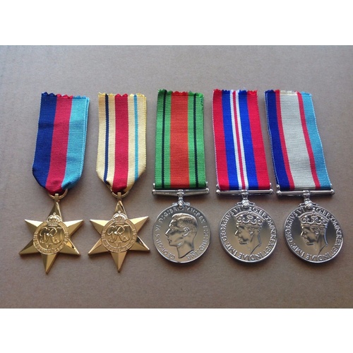 AUSTRALIAN WWII MEDAL GROUP | AFRICA | STAR | ANZAC | WORLD WAR II