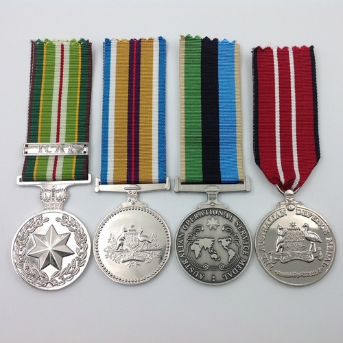 AUSTRALIAN AFGHANISTAN MEDAL GROUP | AASM | OSM | ADM | ICAT | ANZAC | MILITARY