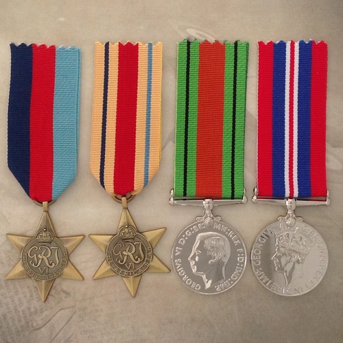 WWII AFRICA STAR MEDAL SET | ANTIQUE TONE | WORLD WAR TWO | AUSTRALIA | ARMY
