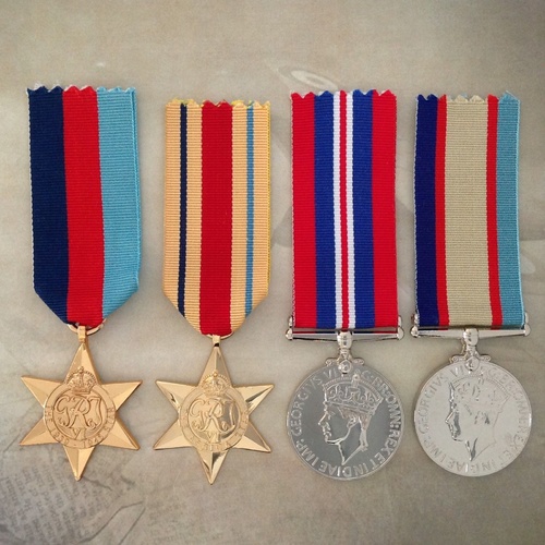 1939-45 STAR, AFRICA STAR, 1939-45 WAR MEDAL+ 1939-45 ASM MEDAL SET