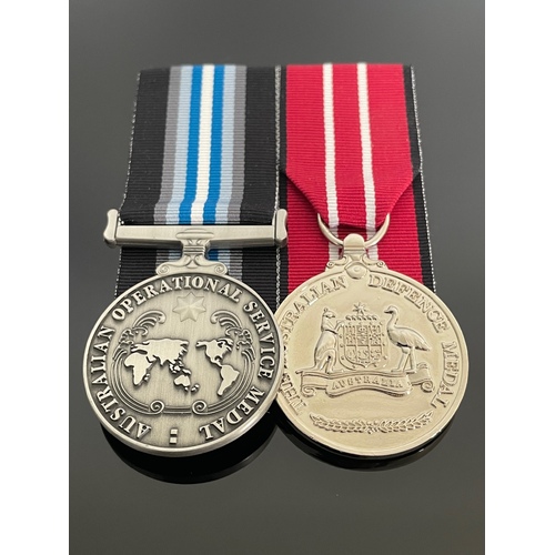 AOSM CTSR + Australian Defence Medal - Counter Terrorism | Replica | Court Mounted | Service | Full Size | ADF 