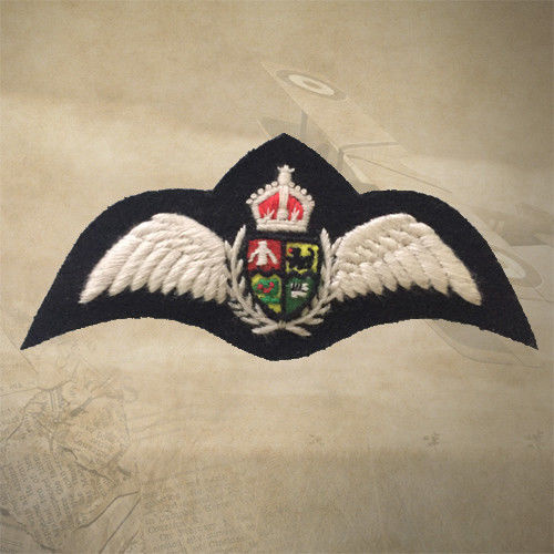 WWI SOUTH AFRICAN AIR FORCE UNIFORM PATCH | PILOT WING | BREVET | RAF | COMBAT