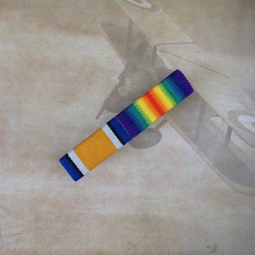 WORLD WAR ONE MEDAL RIBBON BAR | WWI | BRITISH WAR MEDAL | VICTORY MEDAL