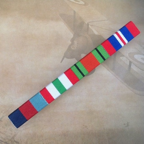 1939-45 Star, Italy Star, Defence Medal and 1939-45 War Medal Ribbon Bar  | WWII