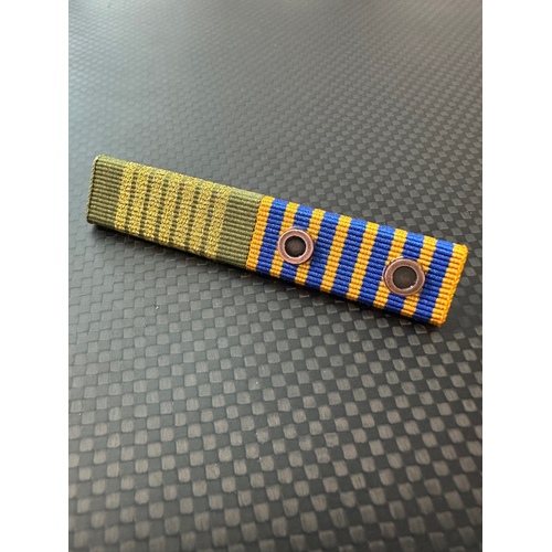 National Emergency Medal + National Medal Ribbon Bar (2 Rosettes) | NAT | NEM | AUSTRALIA