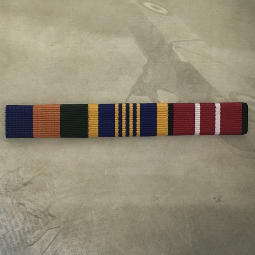 AOSM BORDER PROTECT, LONG SERVICE MEDAL AND AUSTRALIAN DEFENCE MEDAL RIBBON BR