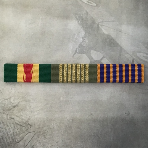 AUSTRALIAN FIRE SERVICE MEDAL + NATIONAL EMERGENCY MEDAL + NATIONAL MEDAL RIBBON BAR  | SERVICE | AFSM
