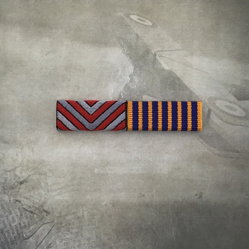 AMBULANCE SERVICE MEDAL + NATIONAL MEDAL RIBBON BAR