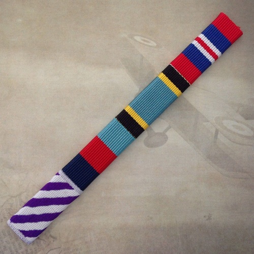 DFC, 1939-45 STAR, AIR CREW EUROPE STAR + 1939-45 WAR MEDAL RIBBON BAR | WWII