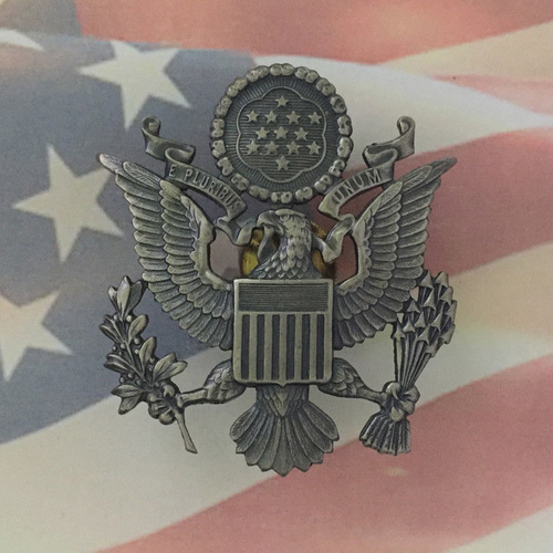 U.S. AIR FORCE OFFICER CAP BADGE | MILITARY | UNIFORM | COMBAT | DRESS