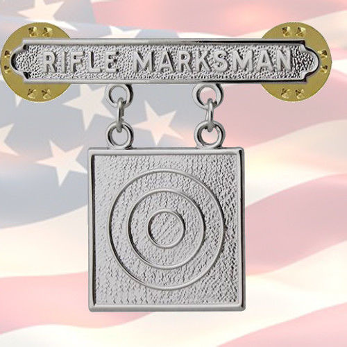 U.S. MARINE CORPS RIFLE MARKSMAN QUALIFICATION BADGE | COMBAT | USMC