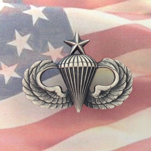 U.S. SENIOR PARATROOPER AIRBORNE PARACHUTE WINGS BADGE 