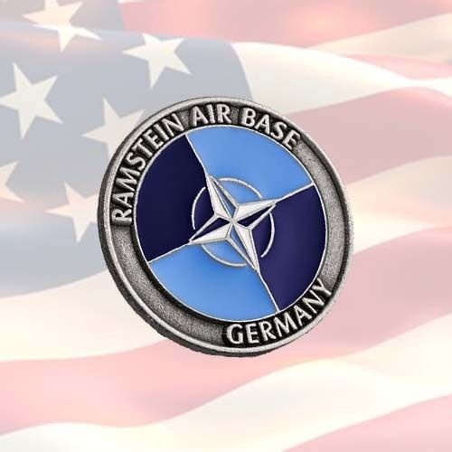 US RAMSTEIN AIR FORCE BASE LAPEL PIN BADGE | COMBAT | USAF