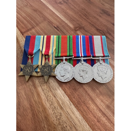 39-45 Star, Africa Star, Defence & War Medals, ASM 39-45 | Court Mounted | Replica | Military | ADF | Full Size 